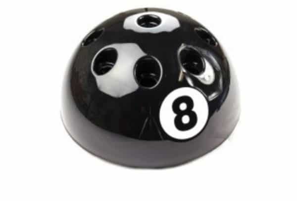 biljartrek staander 8-ball zwart