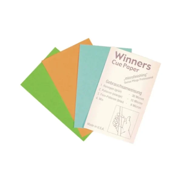Winners cue paper microfinishing